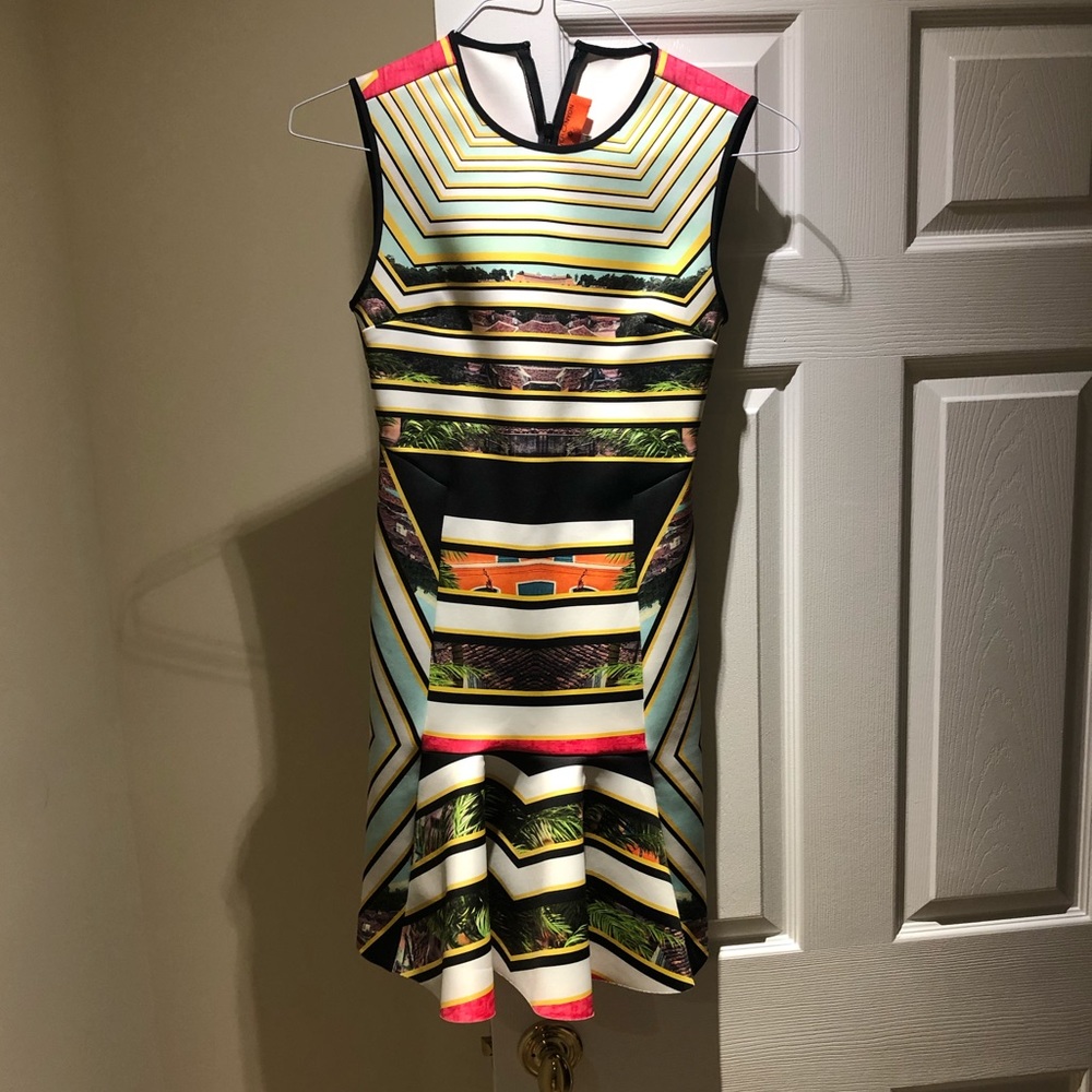 Clover Canyon Mini Dress Flare Skirt Sz XS